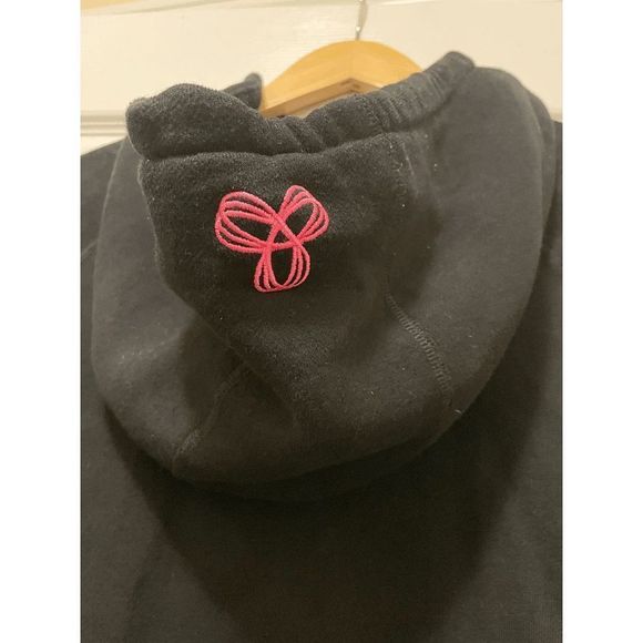 TNA Hoodie *Black with Pink and  White Embroidery* Size Small - Picture 4 of 6